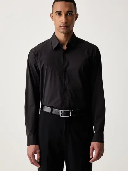 Armani Exchange cămașă pentru bărbați negru