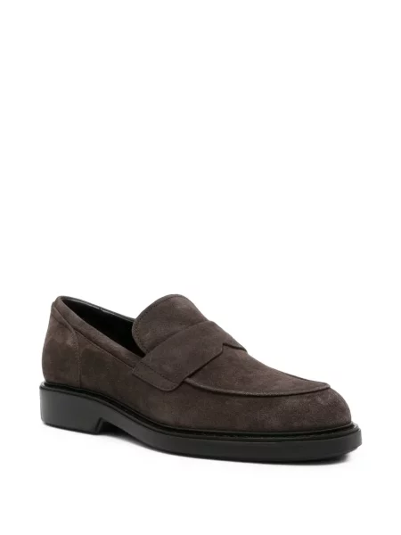 Pantofi loafer Hogan din piele de căprioară maro