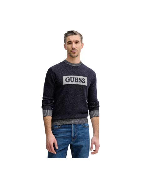 Sweter Guess niebieski