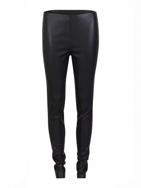Coster Copenhagen Pantaloni LEATHER negru