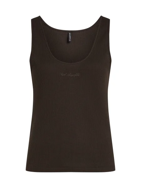 Karl Lagerfeld Top temno rjava