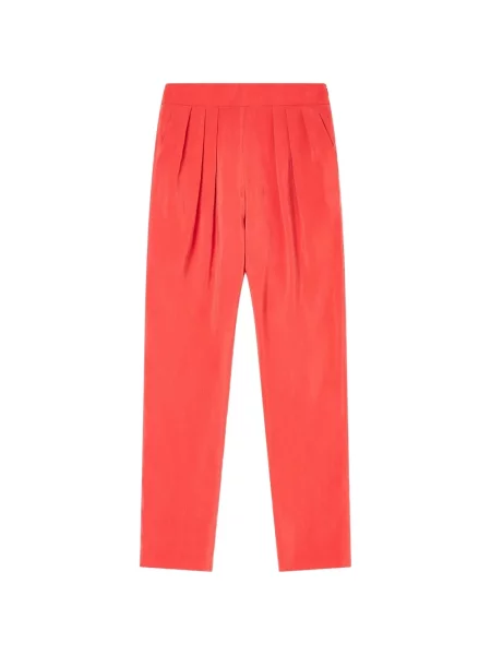 Pantaloni Giorgio Armani conici roșu