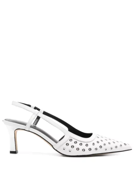 Pantofi cu toc Michael Michael Kors slingback alb