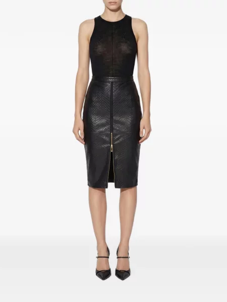 Top Elisabetta Franchi de lână negru