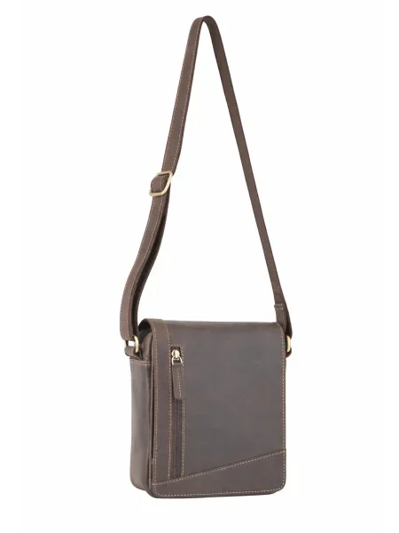 Кожаная сумка Visconti коричневая