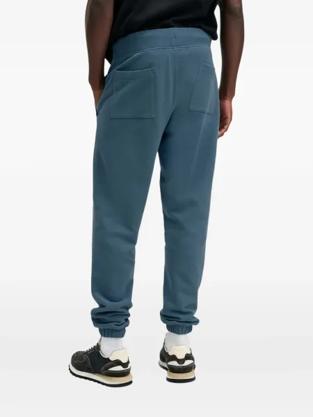 Pantaloni Allsaints cu broderie albastru