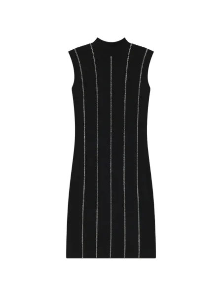 Mały sukienka mini Hugo garniturowa prążkowana czarna