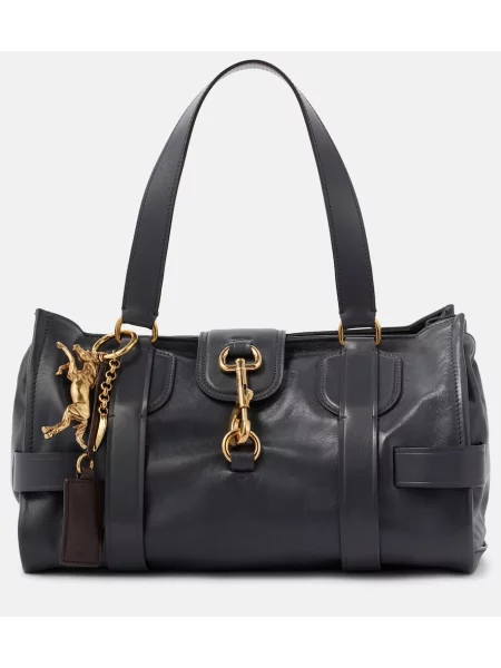 Geanta de piele Chloé din piele negru