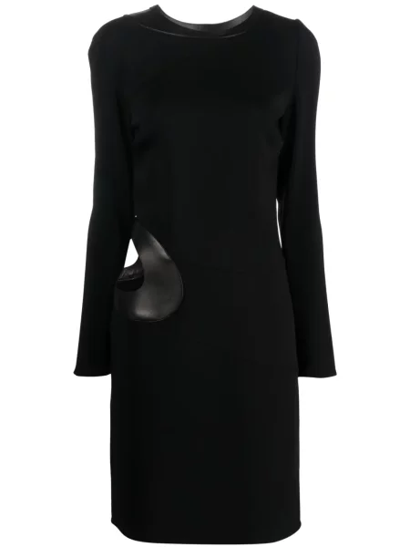 Rochie maxi Tom Ford lungă de costum negru