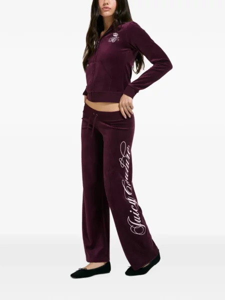 Hoodie Juicy Couture με αυτόγραφο μωβ