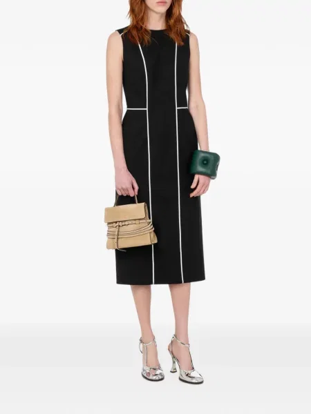 Rochie midi Moschino fără mâneci negru
