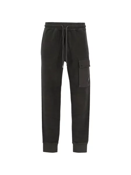 Pantaloni cargo C.p. Company din fleece negru
