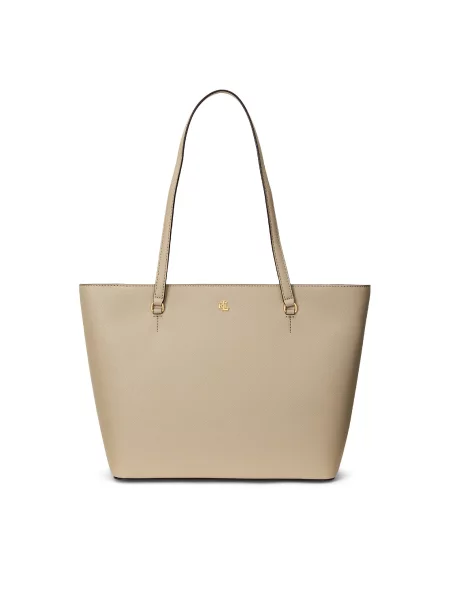 Lauren Ralph Lauren Nakupovalna torba KARLY temno bež