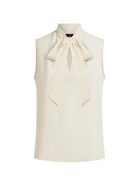 Top Etro de mătase cu model paisley