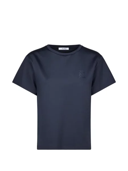 Tricou Max Mara cu broderie albastru