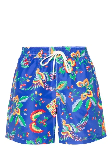 Kupaće gaće Polo Ralph Lauren s cvjetnim printom s printom plava