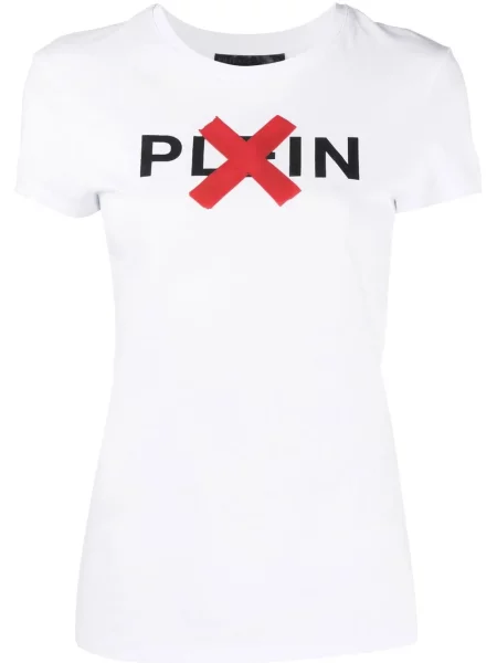 Tričko Philipp Plein s potiskem bílé