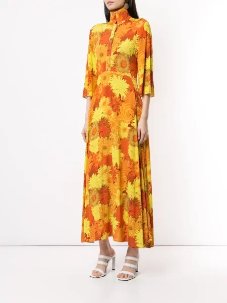 Fustă Ellery cu model floral cu imagine galben