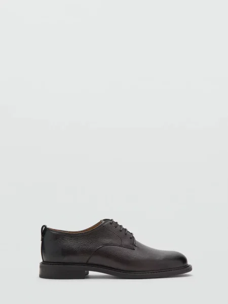 Buty typu oksfordy ze skóry Mężczyzna 42 MANGO MAN brązowy