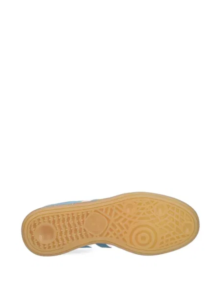Sneakerși Adidas Predator cu broderie cu dungi din piele de căprioară albastru