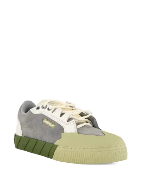 Sneakerși Off-white din piele alb