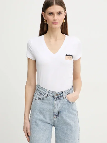 Armani Exchange tricou alb