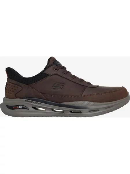 Buty do biegania Skechers Arch Fit Orvan Moxley brązowy szary 40 czarny