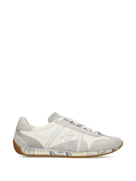Sneakerși Premiata din piele alb