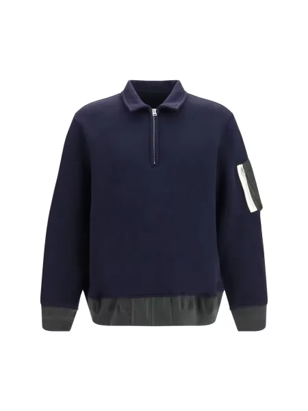 Tricou polo Sacai albastru