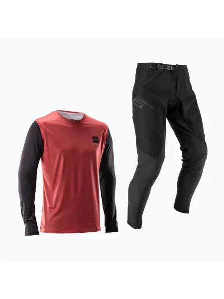 Pantaloni copii Leatt roșu