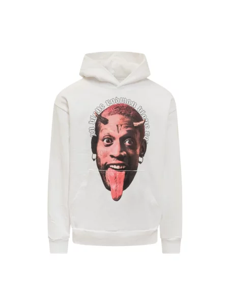 Bluza z kapturem Vlone z kapturem biała