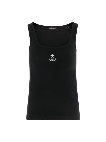 Top Guess na ramiączkach czarny