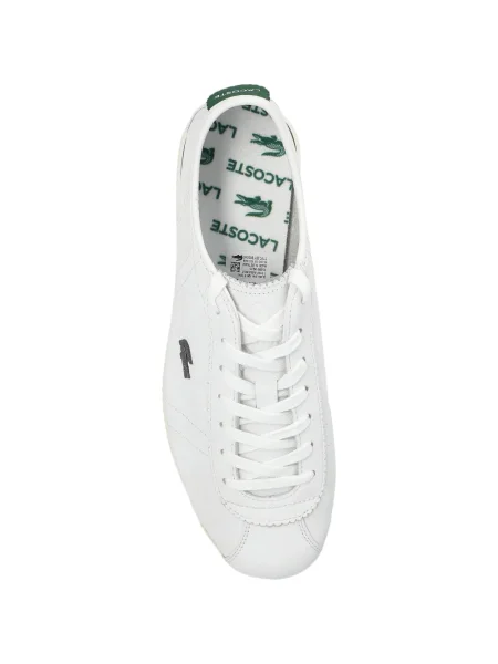 Sneakerși Lacoste din piele alb