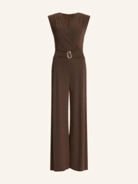 Swing Jerseyový Overal tmavě / zlatá hnědá