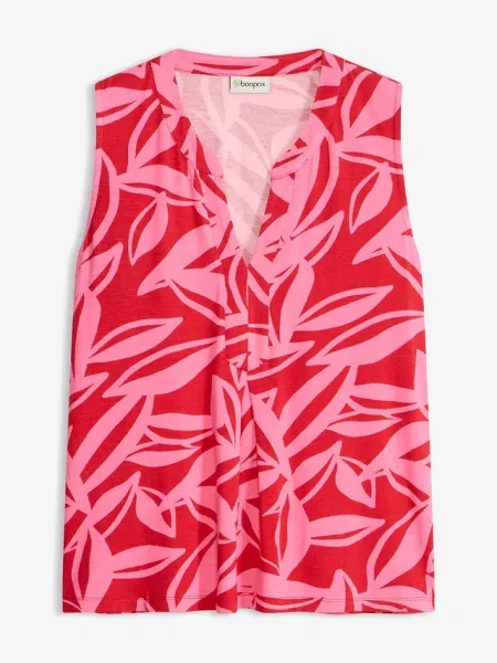 Top Bonprix czerwony