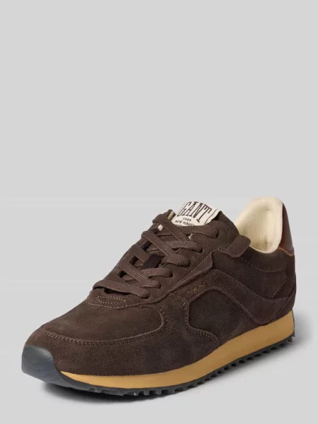 Sneakersy z naturalnej skóry bydlęcej model Beja' Gant brązowe