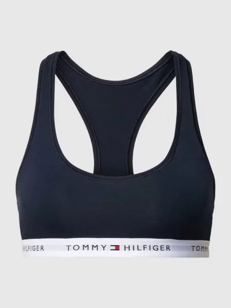Majtki Tommy Hilfiger z dżerseju niebieskie