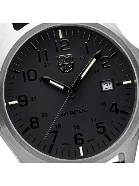 Lniany zegarek Luminox czarny