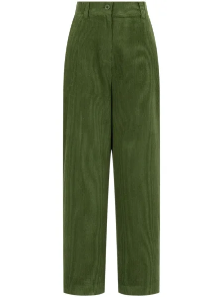 Pantaloni Studio Tomboy de catifea cord verde