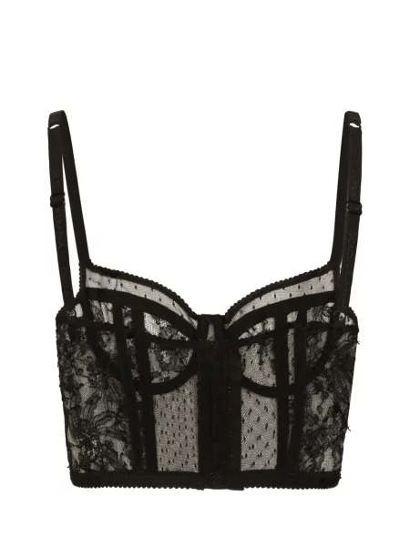 Сутиен Dolce & Gabbana с дантела черно