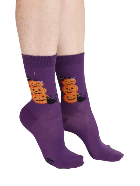 Sokisahtel Ponožky Halloween' fialová