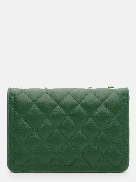 Кожаный клатч Borsa Leather зеленый