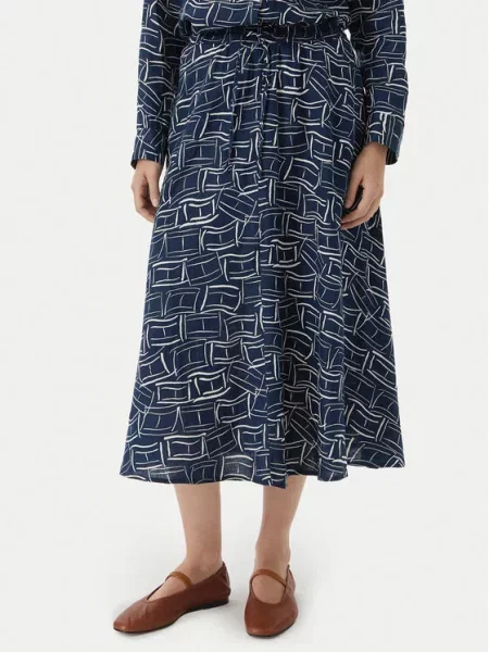 Tommy Hilfiger Φούστα midi Σκούρο μπλε