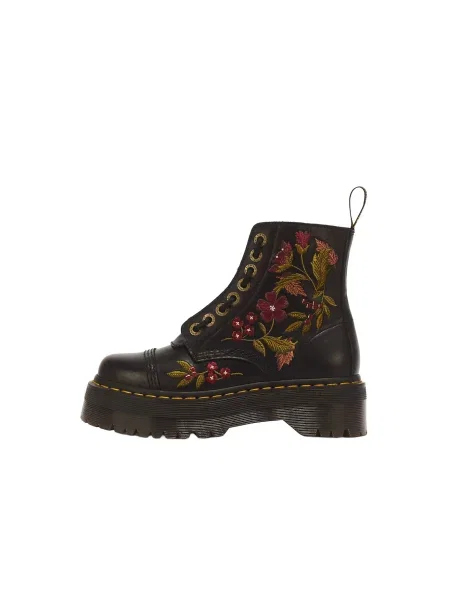 Dr. Martens Ghete cu șireturi Sinclair verde kiwi / roșu burgundy negru