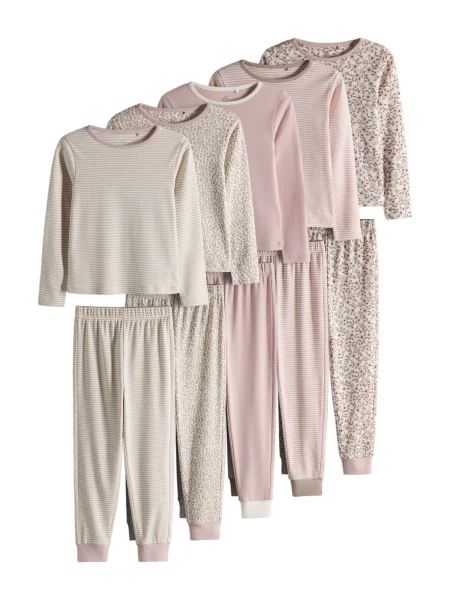 The Set Pijamale crem / închis / rosé bej