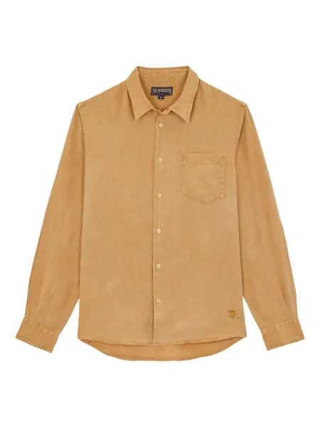 Ленена риза Vilebrequin кафяво