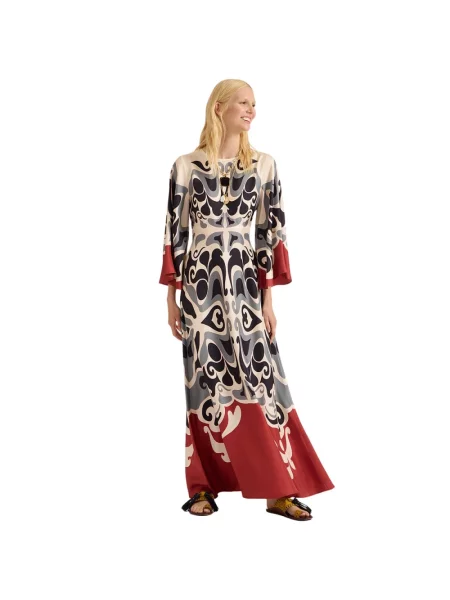 Sukienka maxi La Doublej czerwona