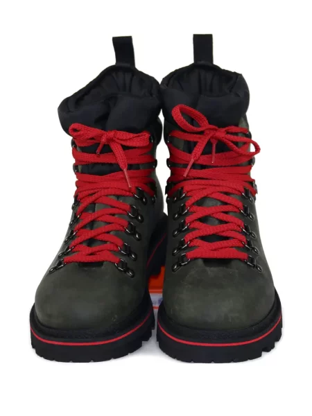 Botine Monpiz cu șireturi din dantelă verde