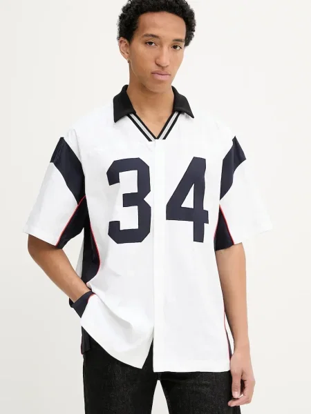 Košulja AMBUSH Sports Designed Shirt relaxed s klasičnim ovratnikom bijela