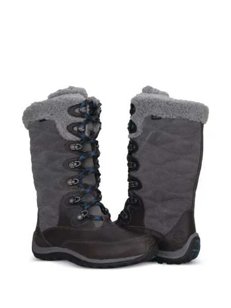 Báránybőr steppelt bokacsizma Timberland szürke
